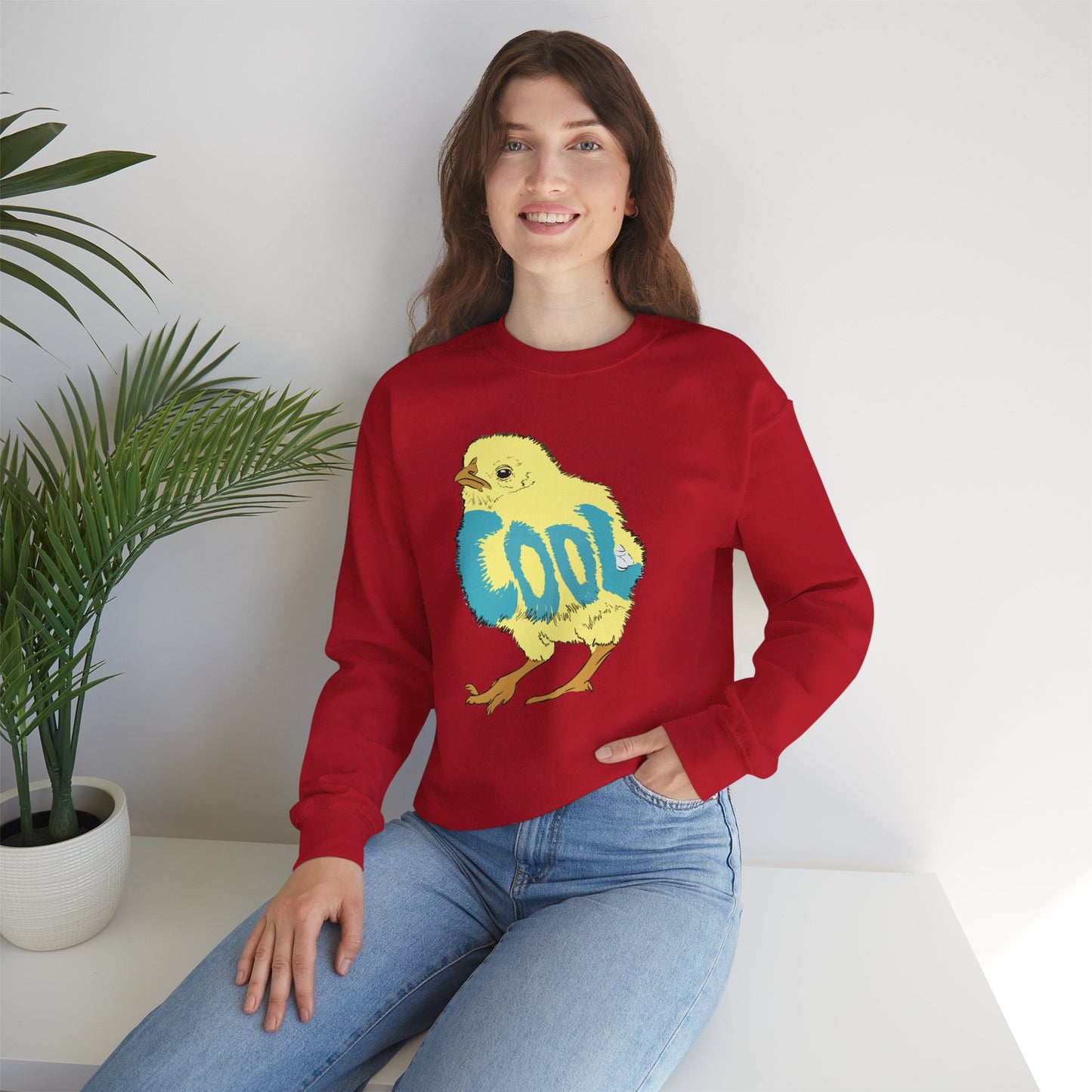 Cool Chick (Unisex Heavy Blend™ Crewneck Sweatshirt)