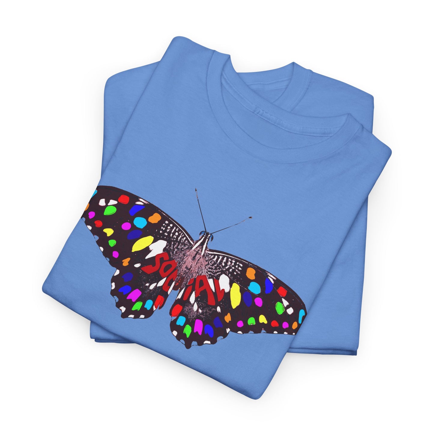 Social Butterfly Multi (Unisex Heavy Cotton Tee)