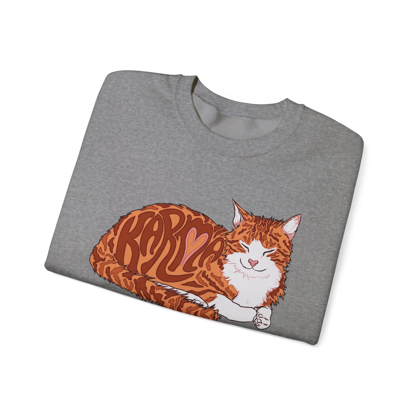 Karma Cat (Unisex Heavy Blend™ Crewneck Sweatshirt)
