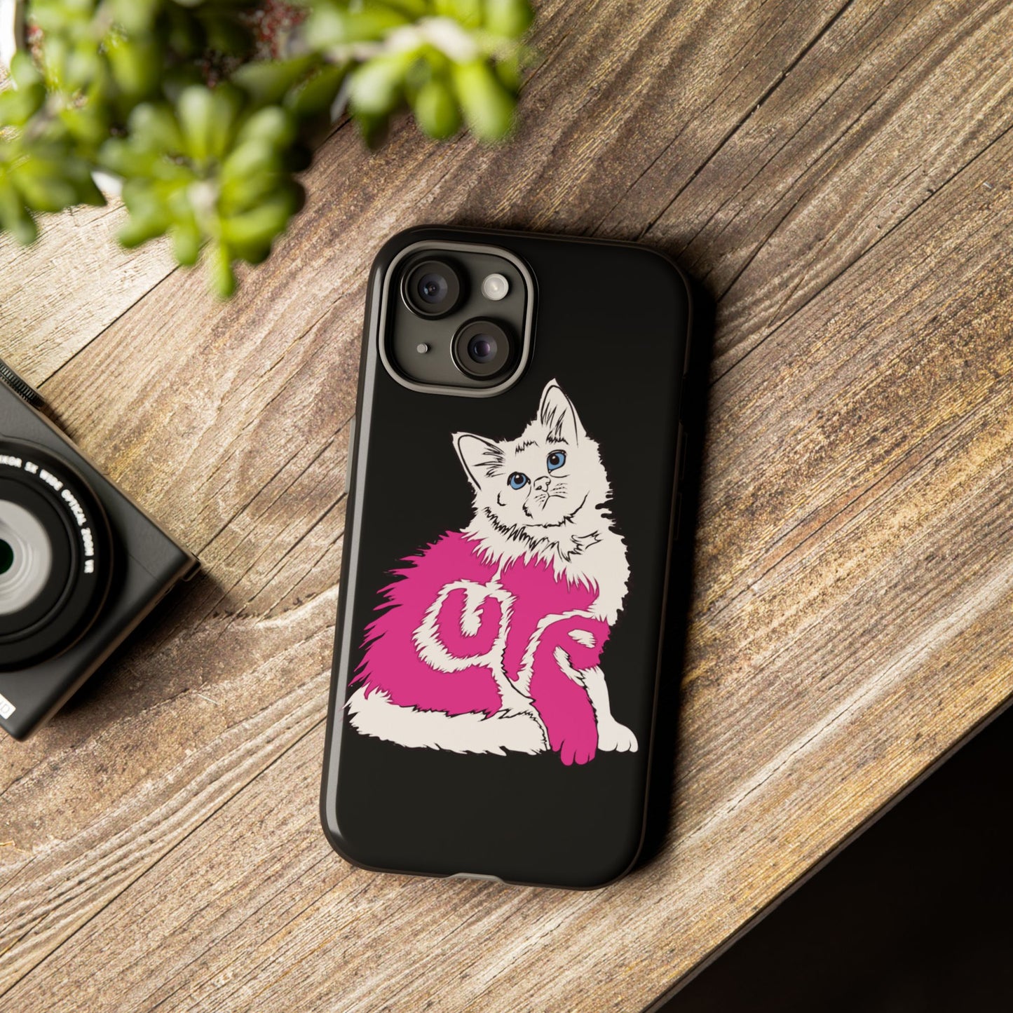 Cute Kitten - (Black Tough Cases)