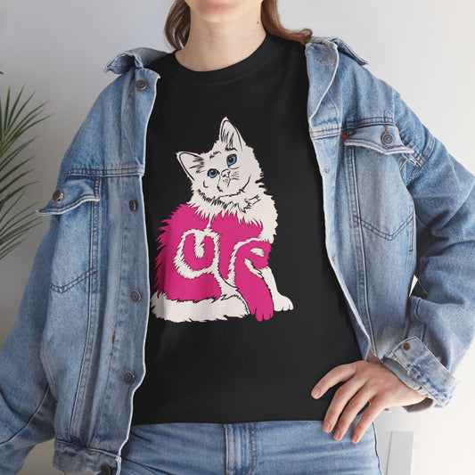 Cute Kitten (Unisex Heavy Cotton Tee)