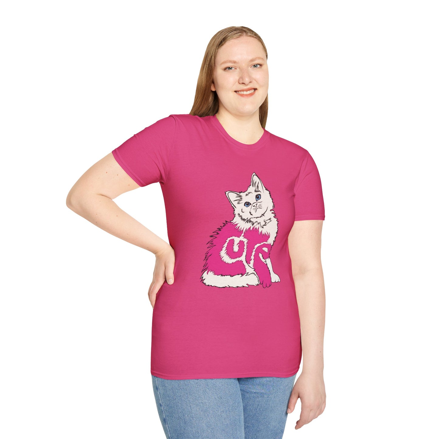 Cute Kitten (Unisex Softstyle T-Shirt)