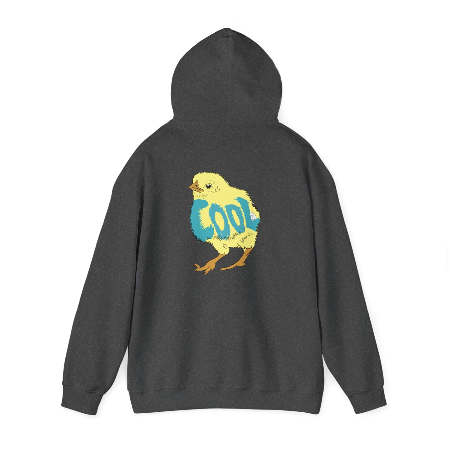 Cool Chick Back-side (Unisex Heavy Blend™ Hooded Sweatshirt)