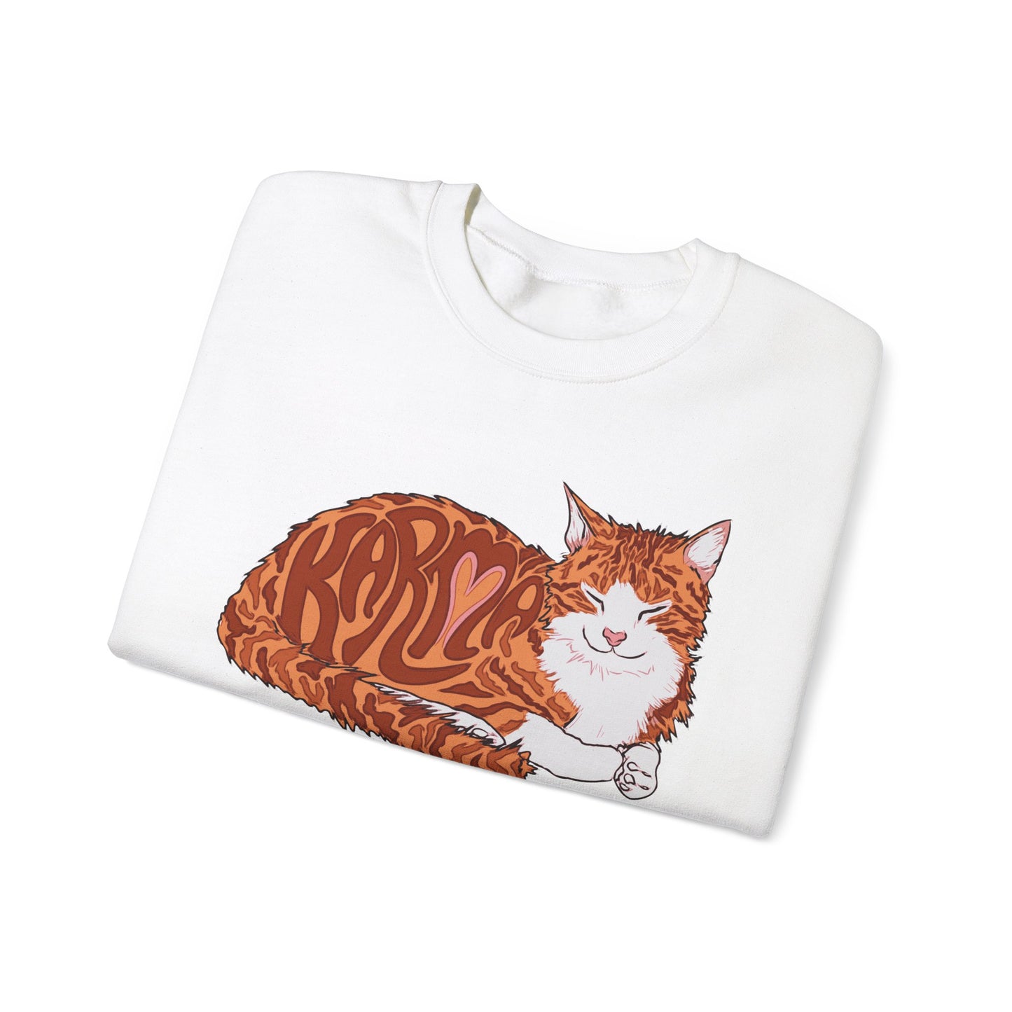 Karma Cat (Unisex Heavy Blend™ Crewneck Sweatshirt)