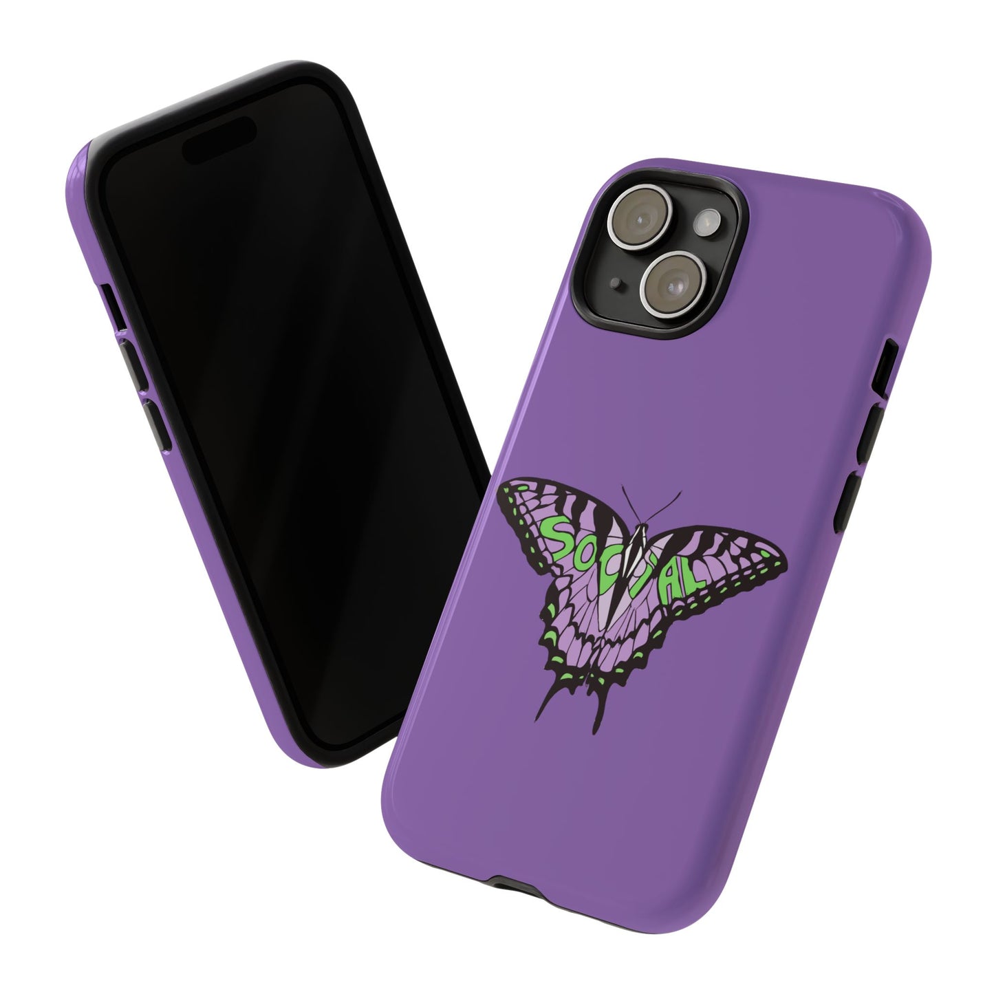 Social Butterfly green/purple (Tough Cases)