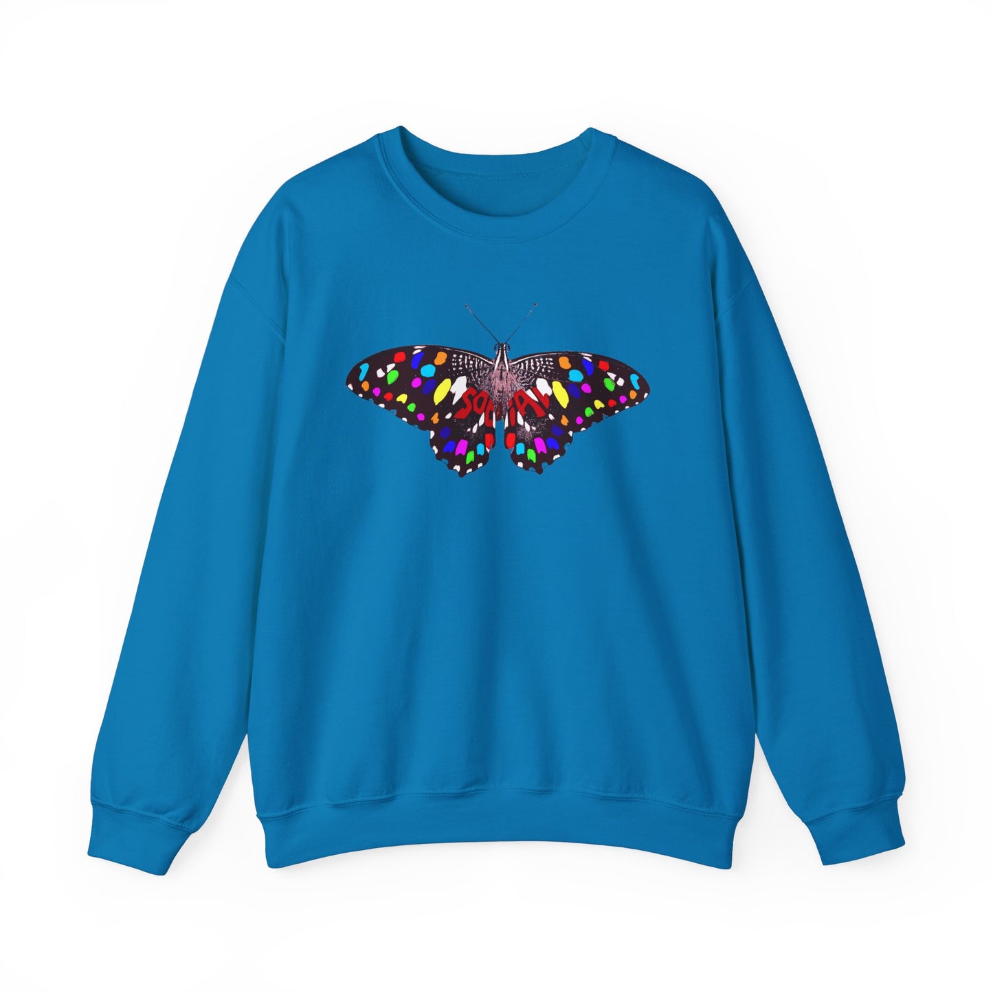 Social Butterfly Multi (Unisex Heavy Blend™ Crewneck Sweatshirt)