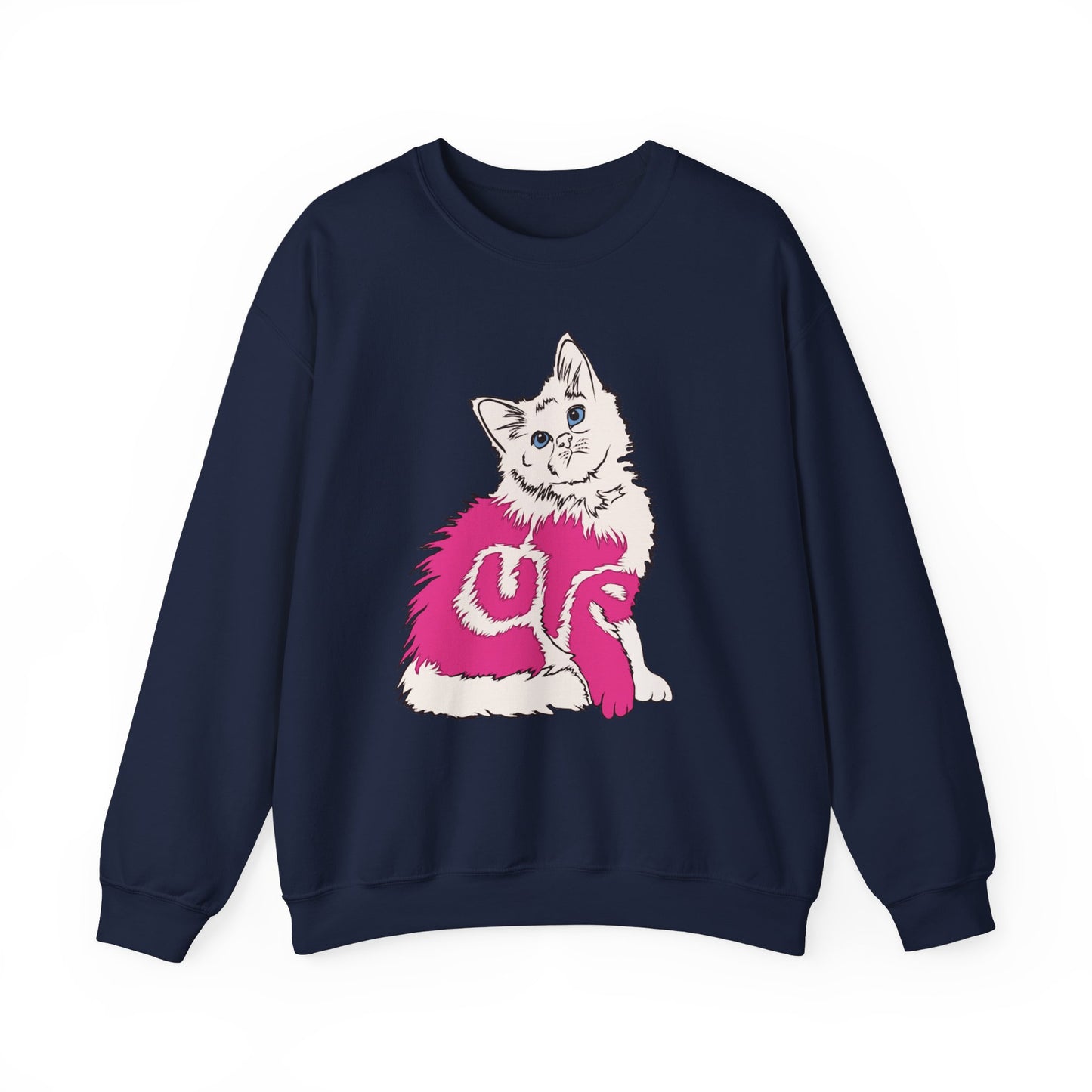 Cute Kitten (Unisex Heavy Blend™ Crewneck Sweatshirt)