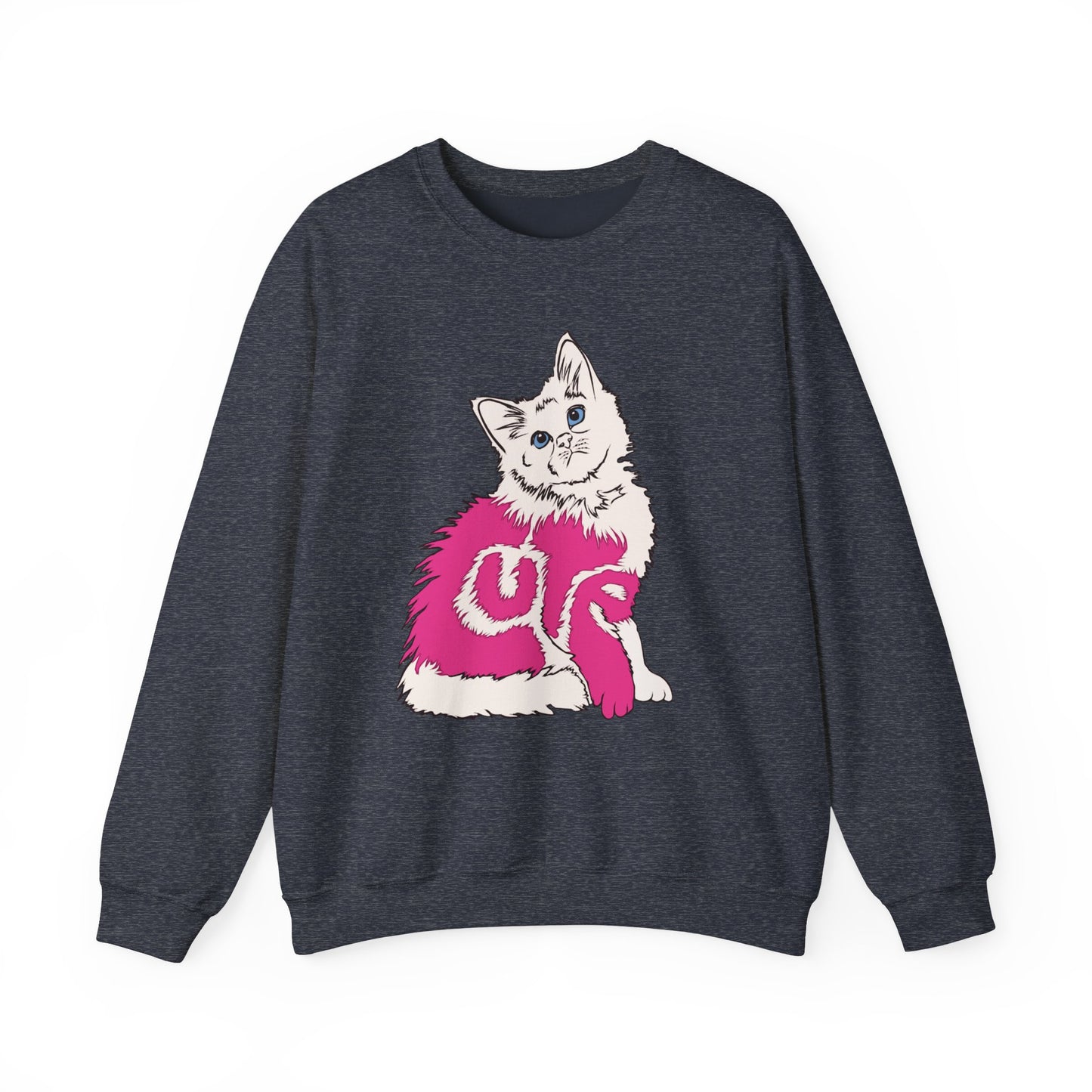 Cute Kitten (Unisex Heavy Blend™ Crewneck Sweatshirt)