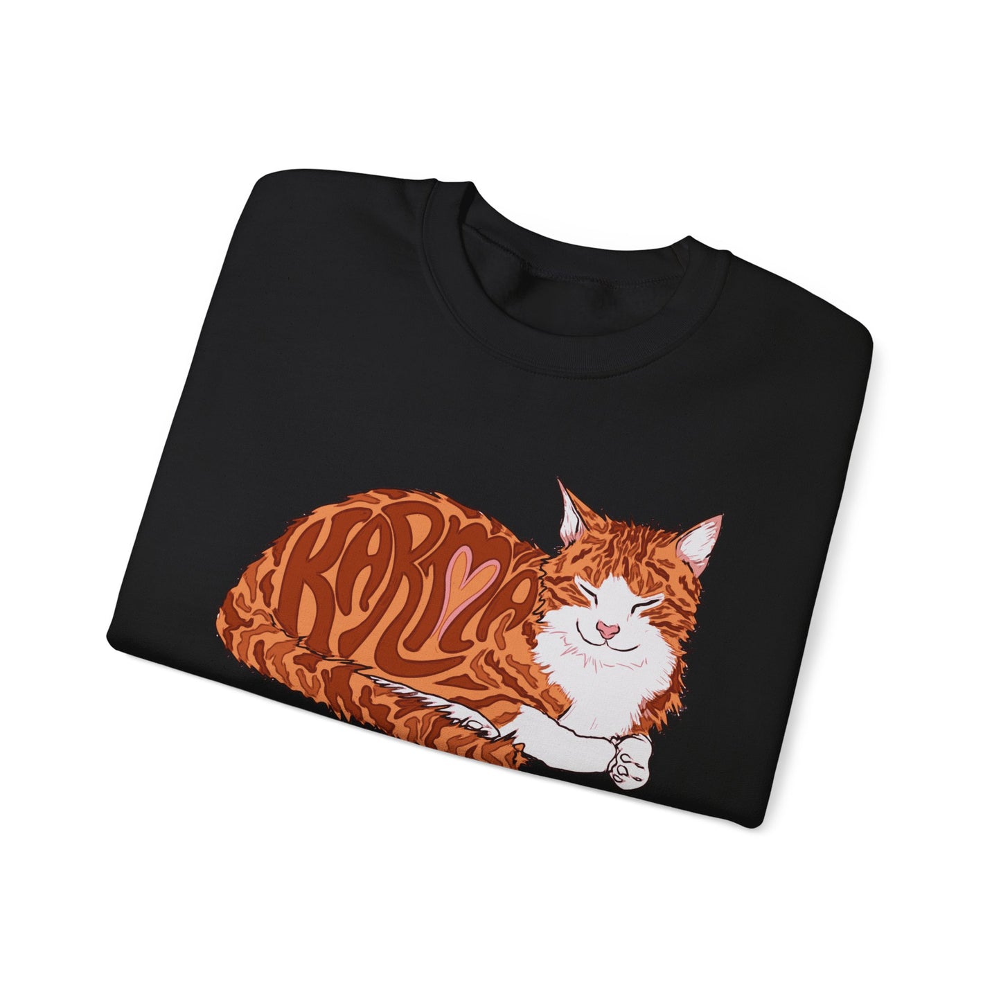 Karma Cat (Unisex Heavy Blend™ Crewneck Sweatshirt)