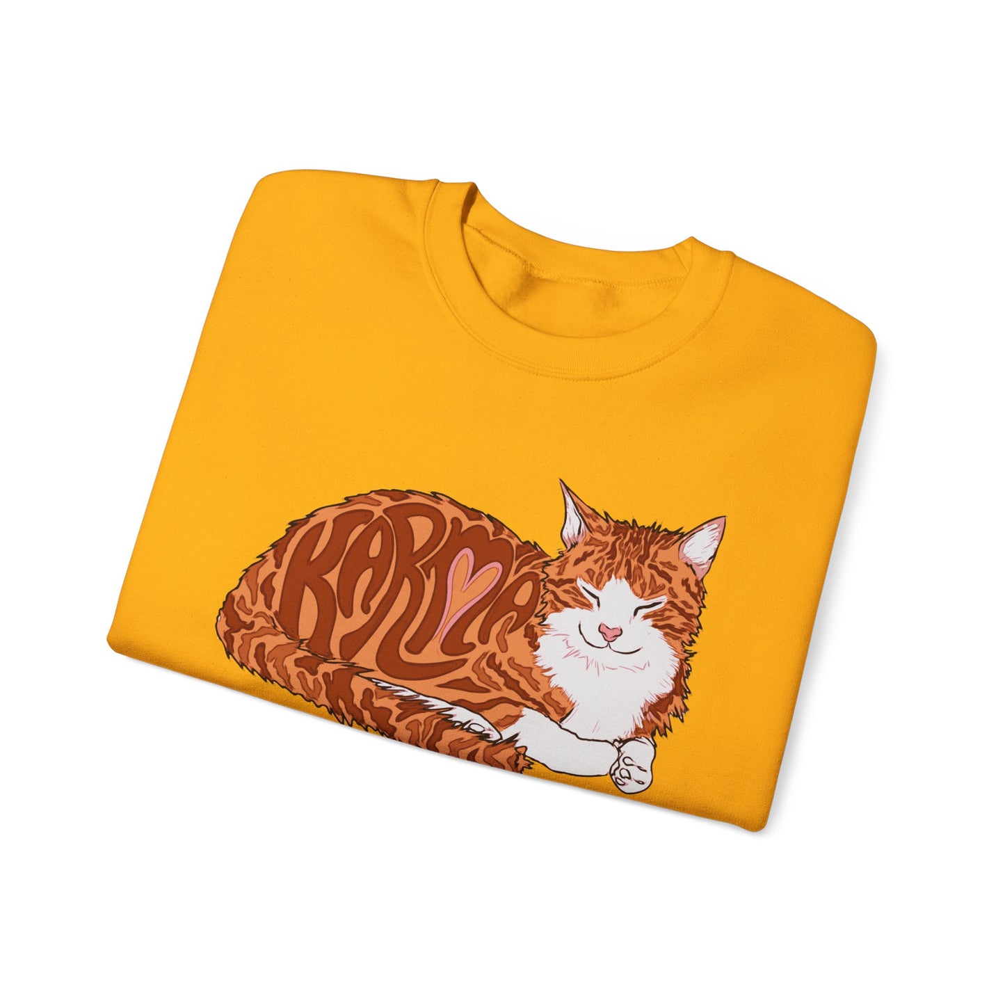 Karma Cat (Unisex Heavy Blend™ Crewneck Sweatshirt)
