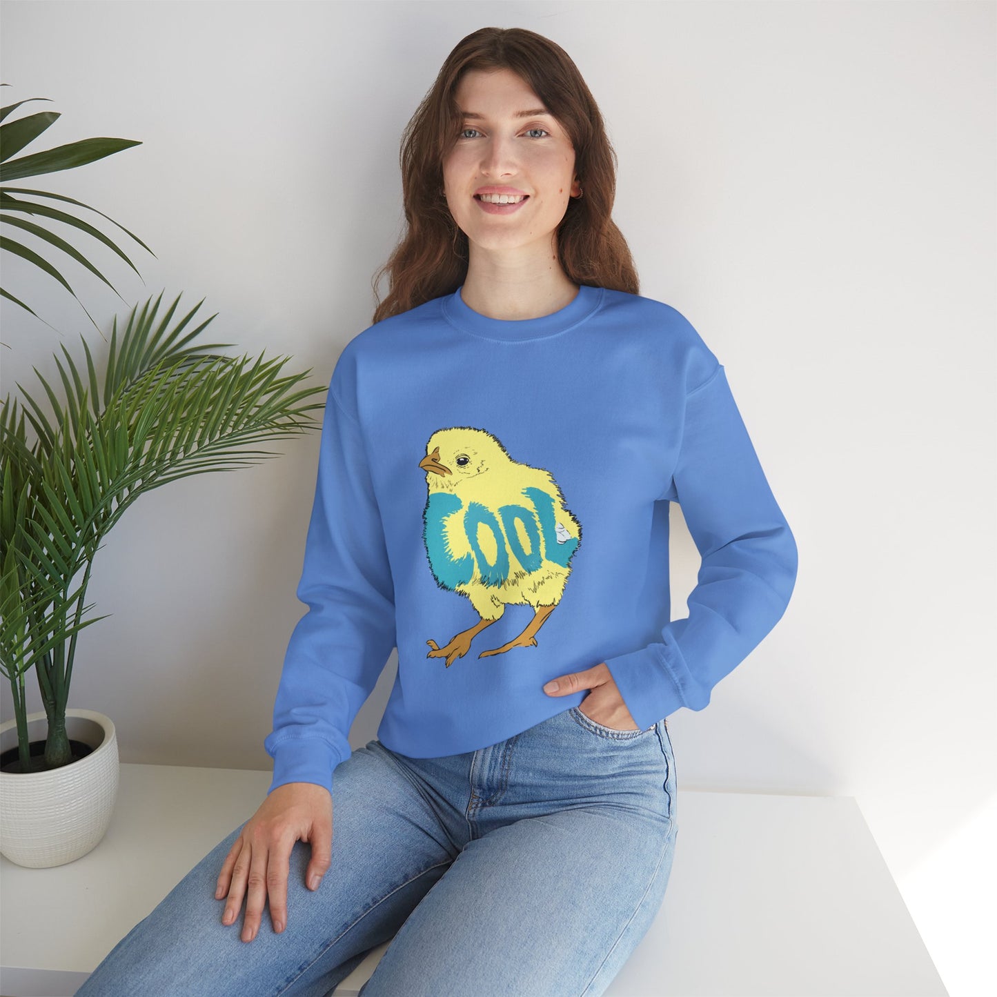 Cool Chick (Unisex Heavy Blend™ Crewneck Sweatshirt)