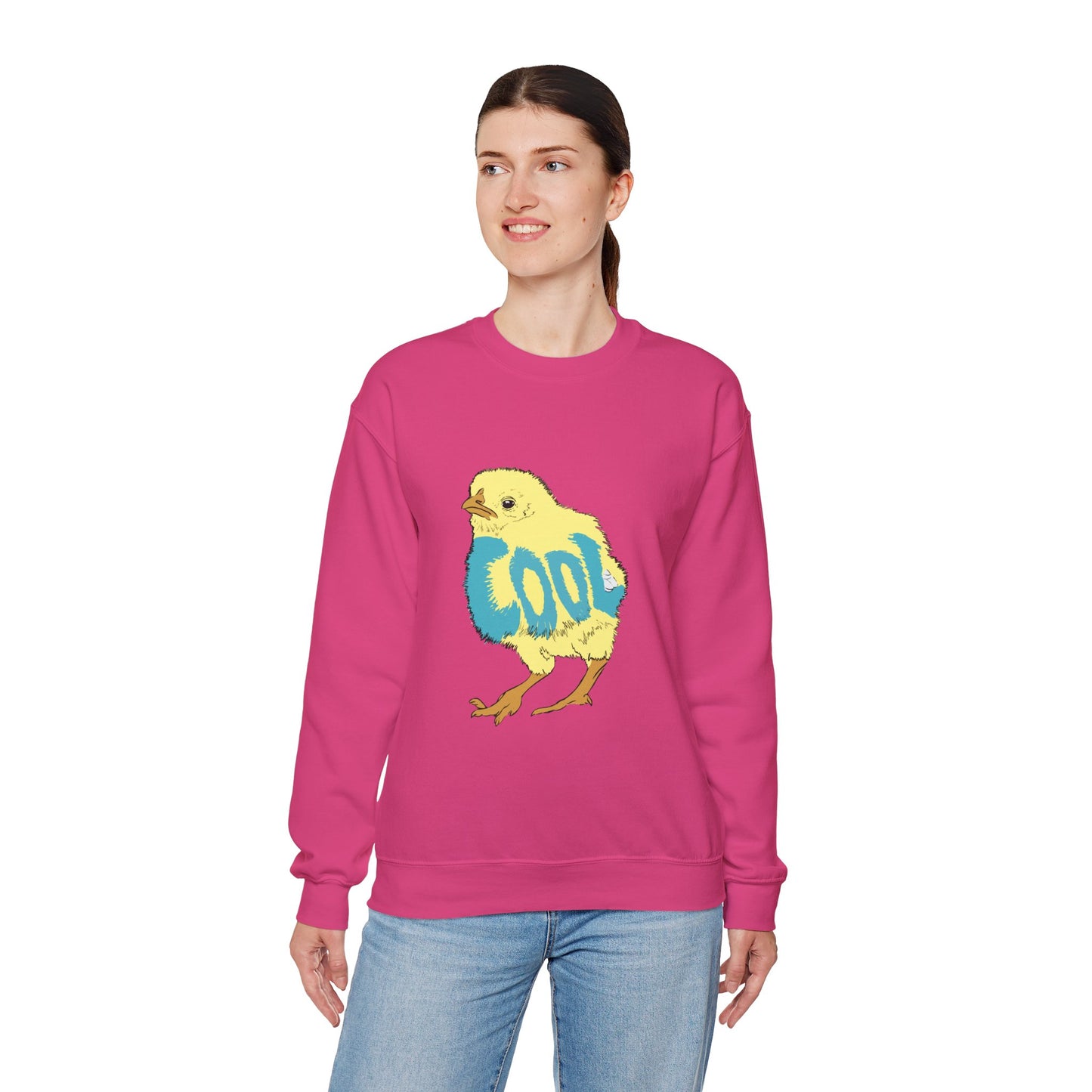 Cool Chick (Unisex Heavy Blend™ Crewneck Sweatshirt)