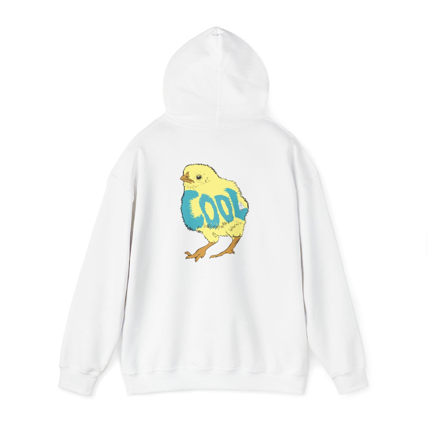 Cool Chick Back-side (Unisex Heavy Blend™ Hooded Sweatshirt)