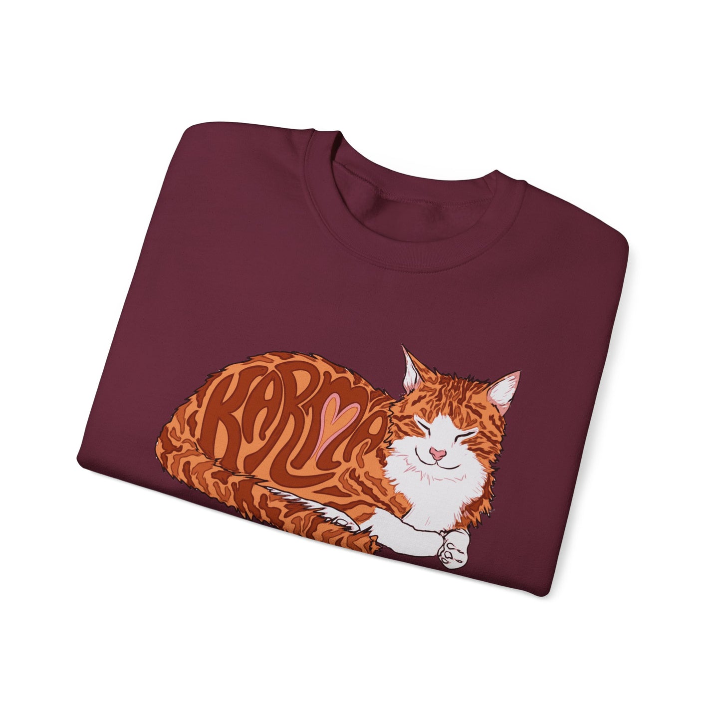 Karma Cat (Unisex Heavy Blend™ Crewneck Sweatshirt)