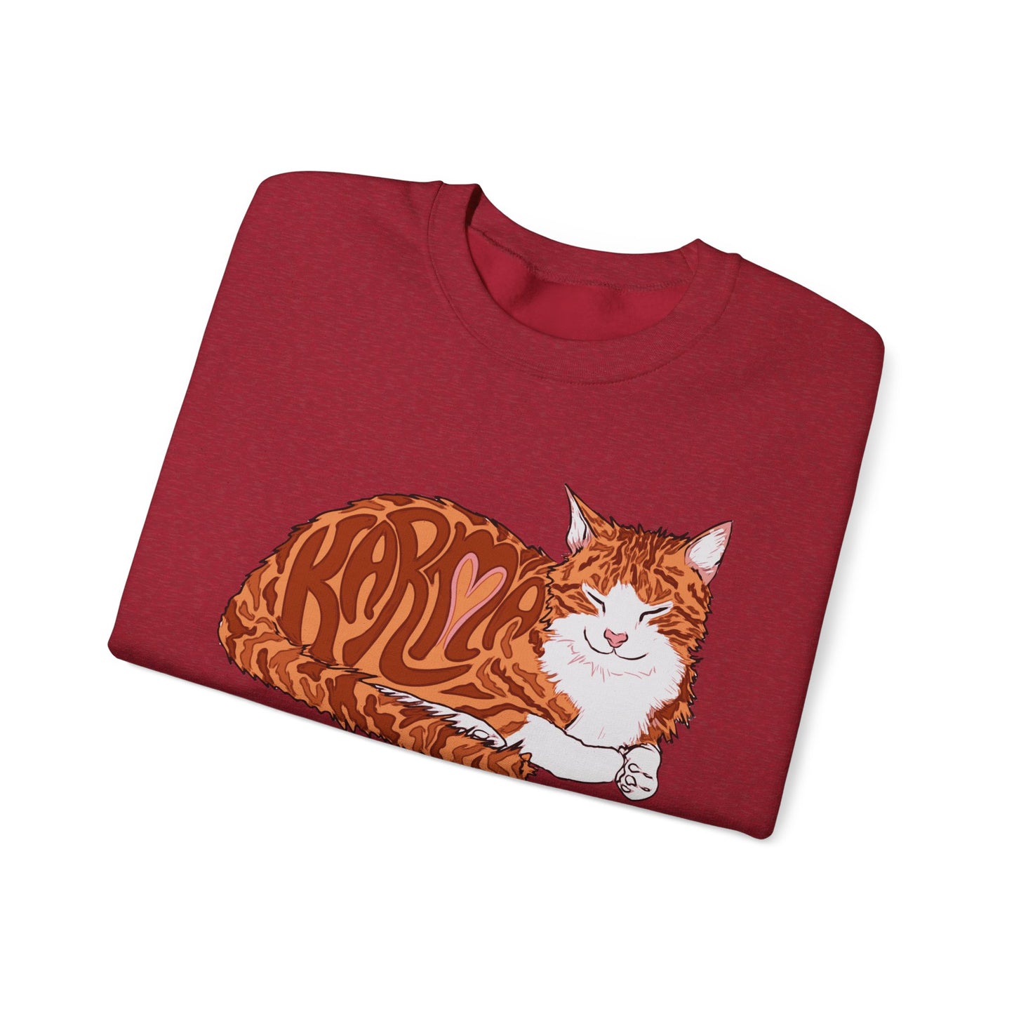 Karma Cat (Unisex Heavy Blend™ Crewneck Sweatshirt)