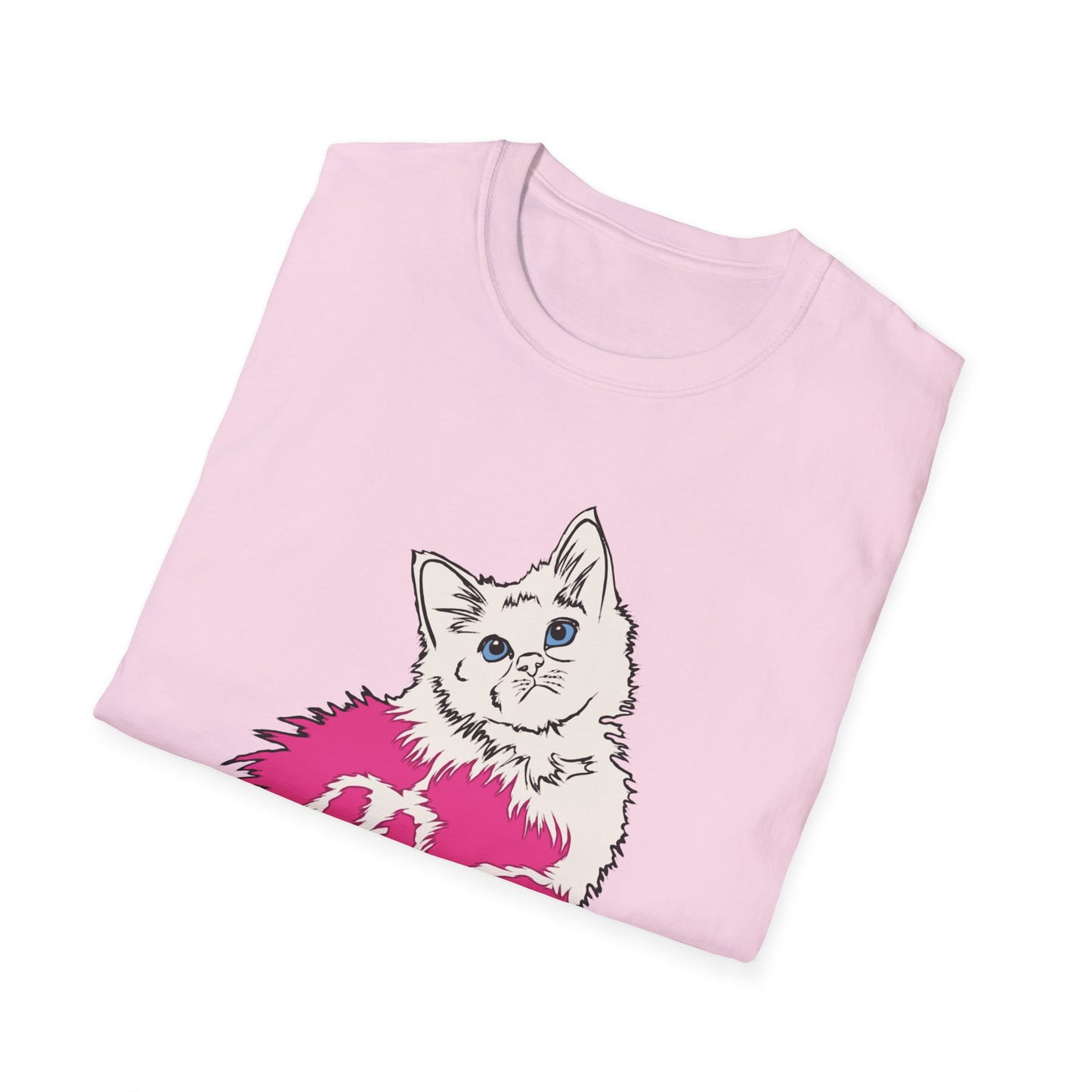 Cute Kitten (Unisex Softstyle T-Shirt)