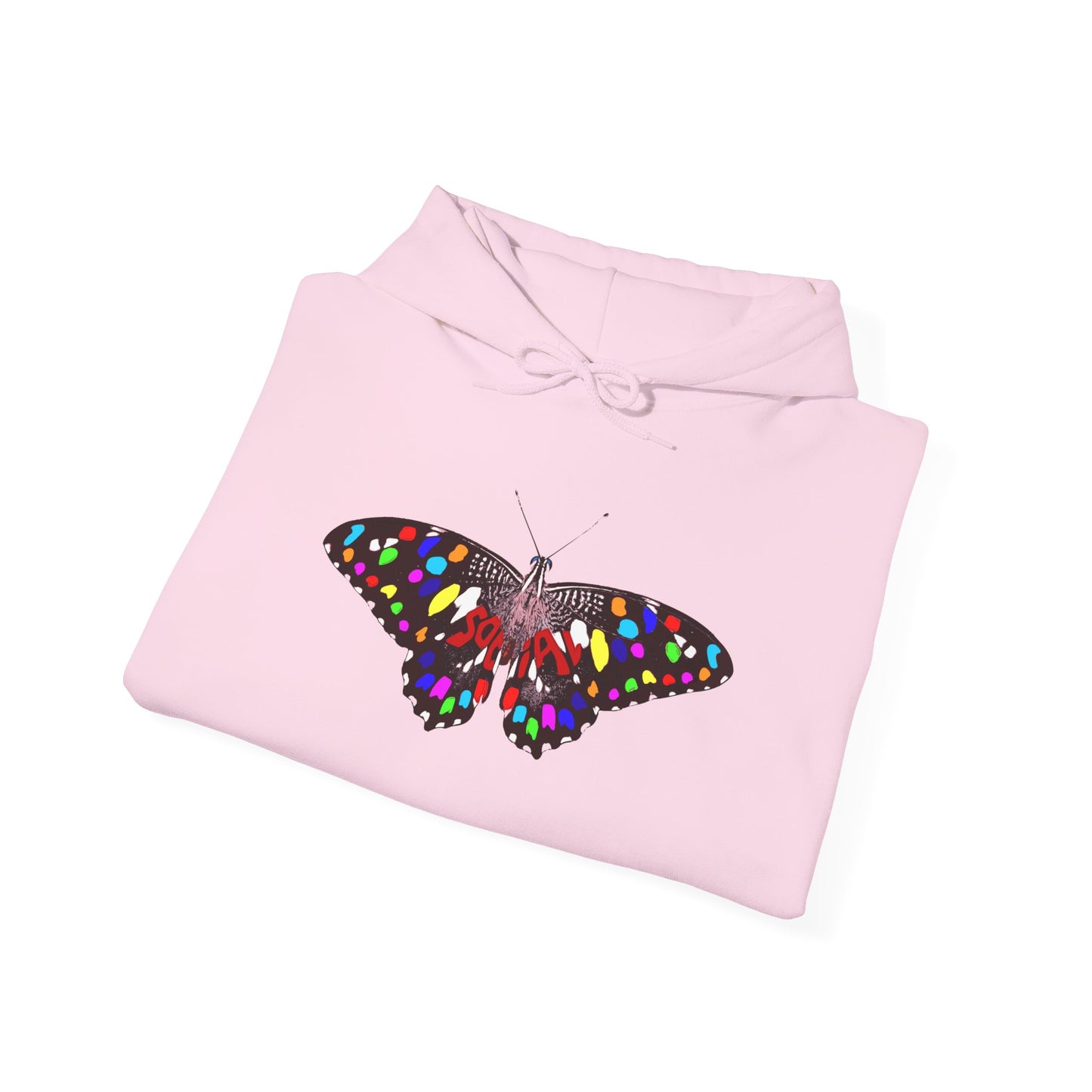 Social Butterfly Multi (Unisex Heavy Blend™ Hooded Sweatshirt)