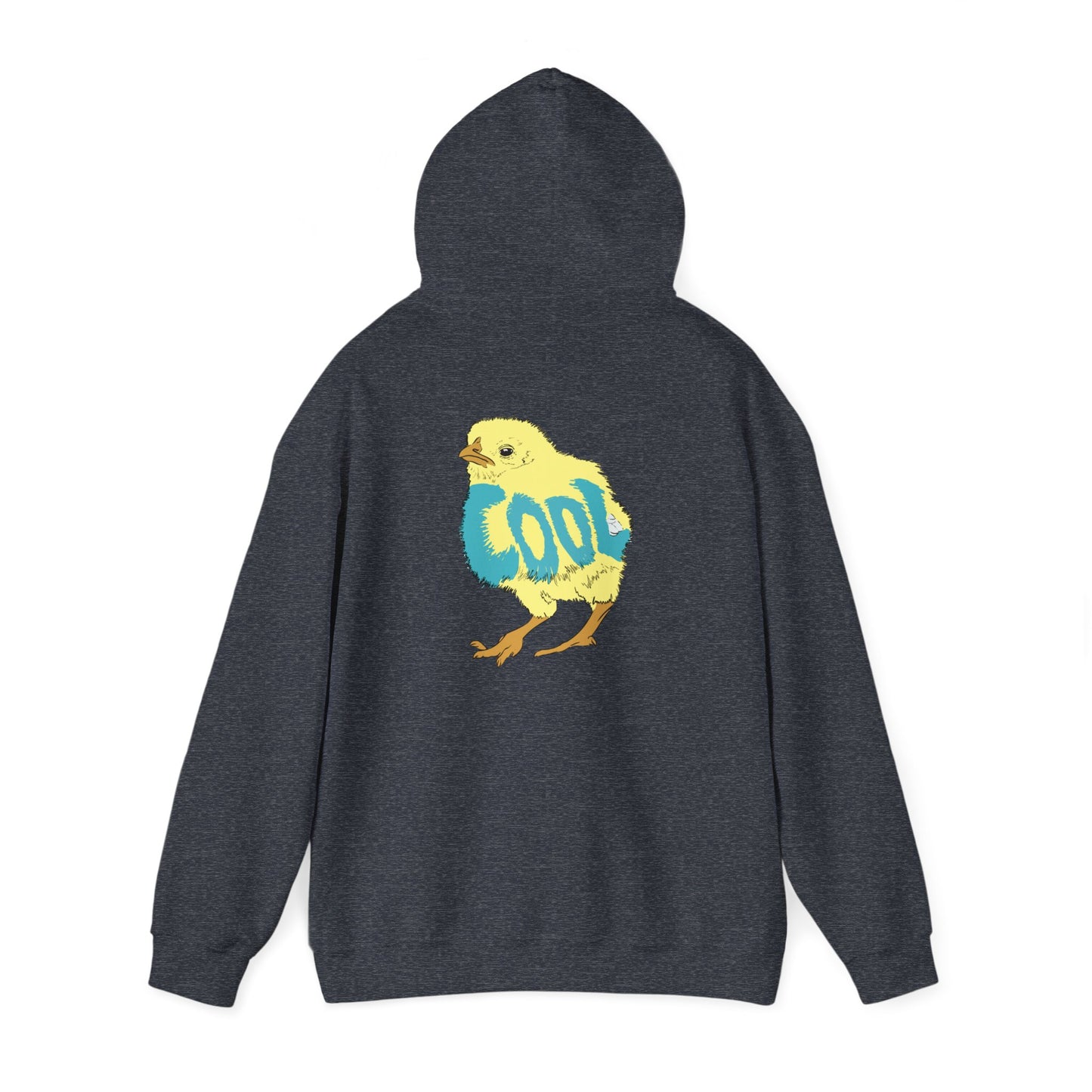 Cool Chick Back-side (Unisex Heavy Blend™ Hooded Sweatshirt)