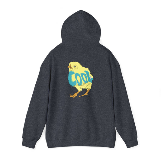 Cool Chick Back-side (Unisex Heavy Blend™ Hooded Sweatshirt)