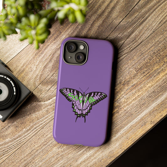 Social Butterfly green/purple (Tough Cases)