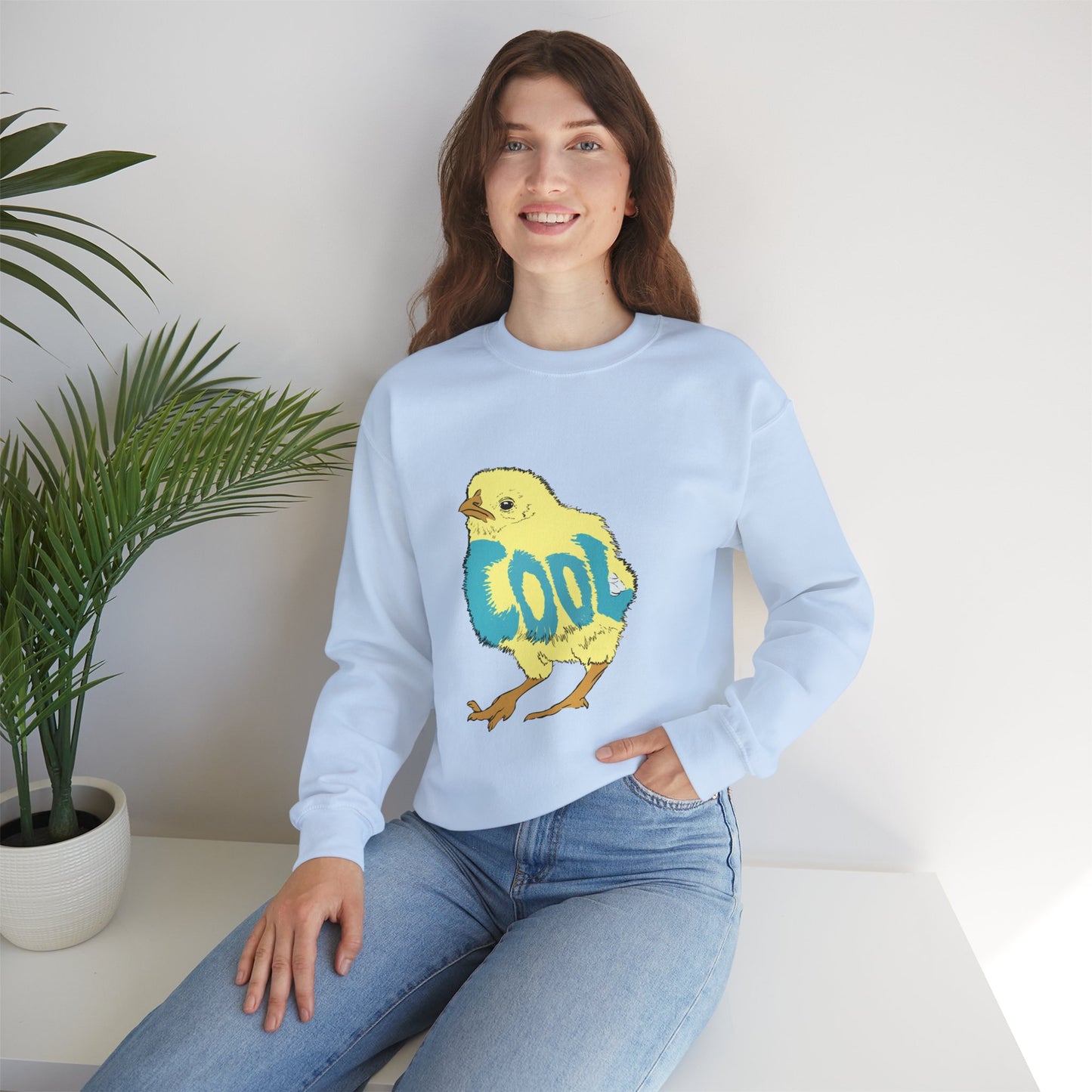 Cool Chick (Unisex Heavy Blend™ Crewneck Sweatshirt)