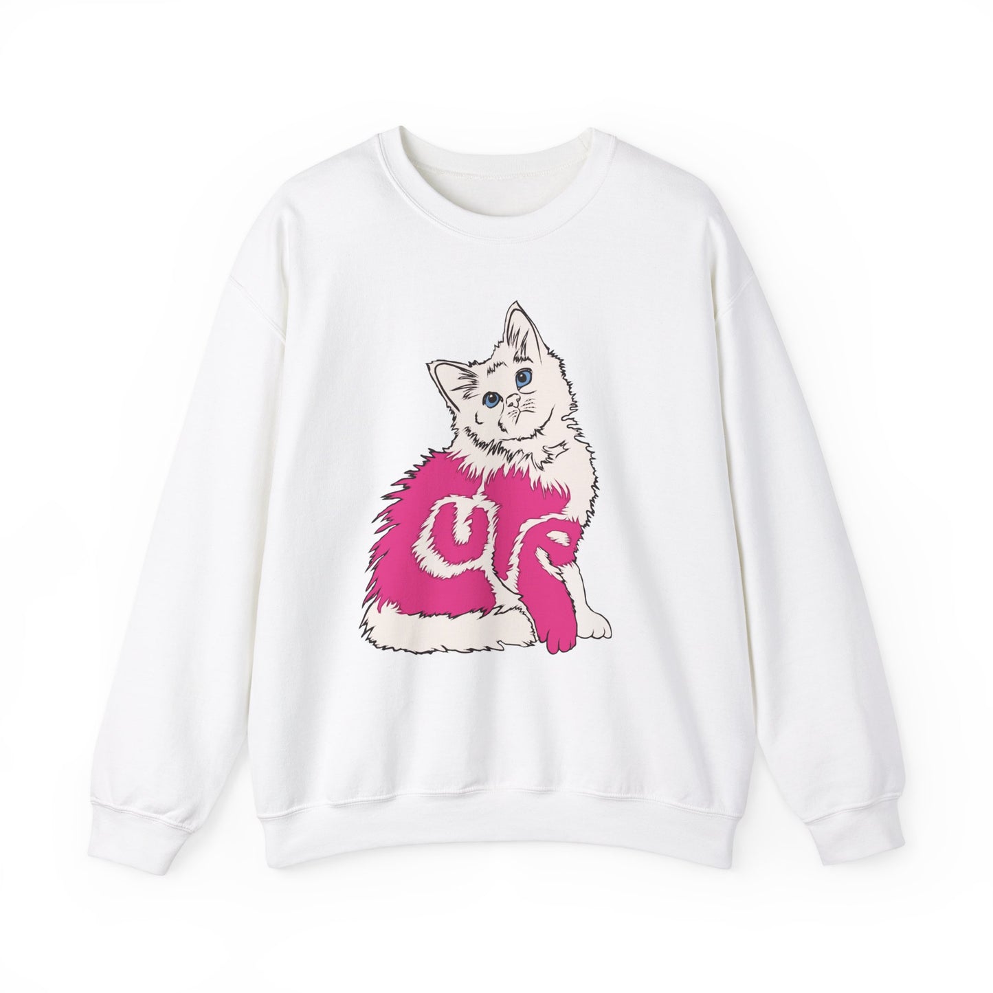 Cute Kitten (Unisex Heavy Blend™ Crewneck Sweatshirt)