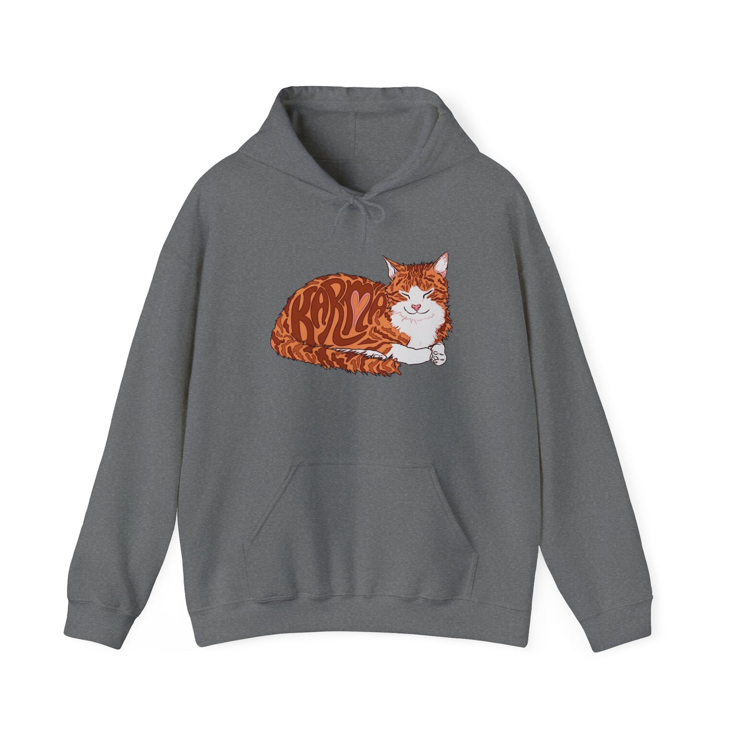 Karma Cat (Unisex Heavy Blend™ Hooded Sweatshirt)