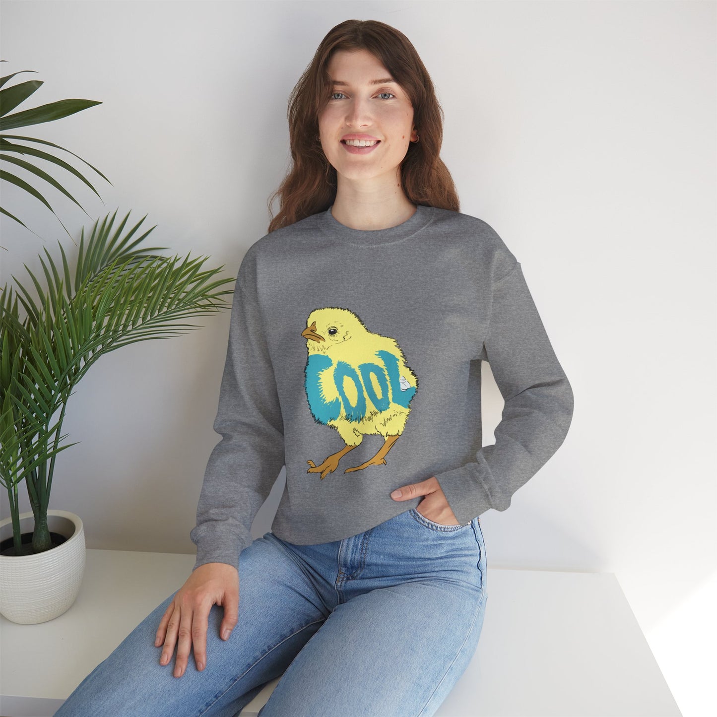 Cool Chick (Unisex Heavy Blend™ Crewneck Sweatshirt)