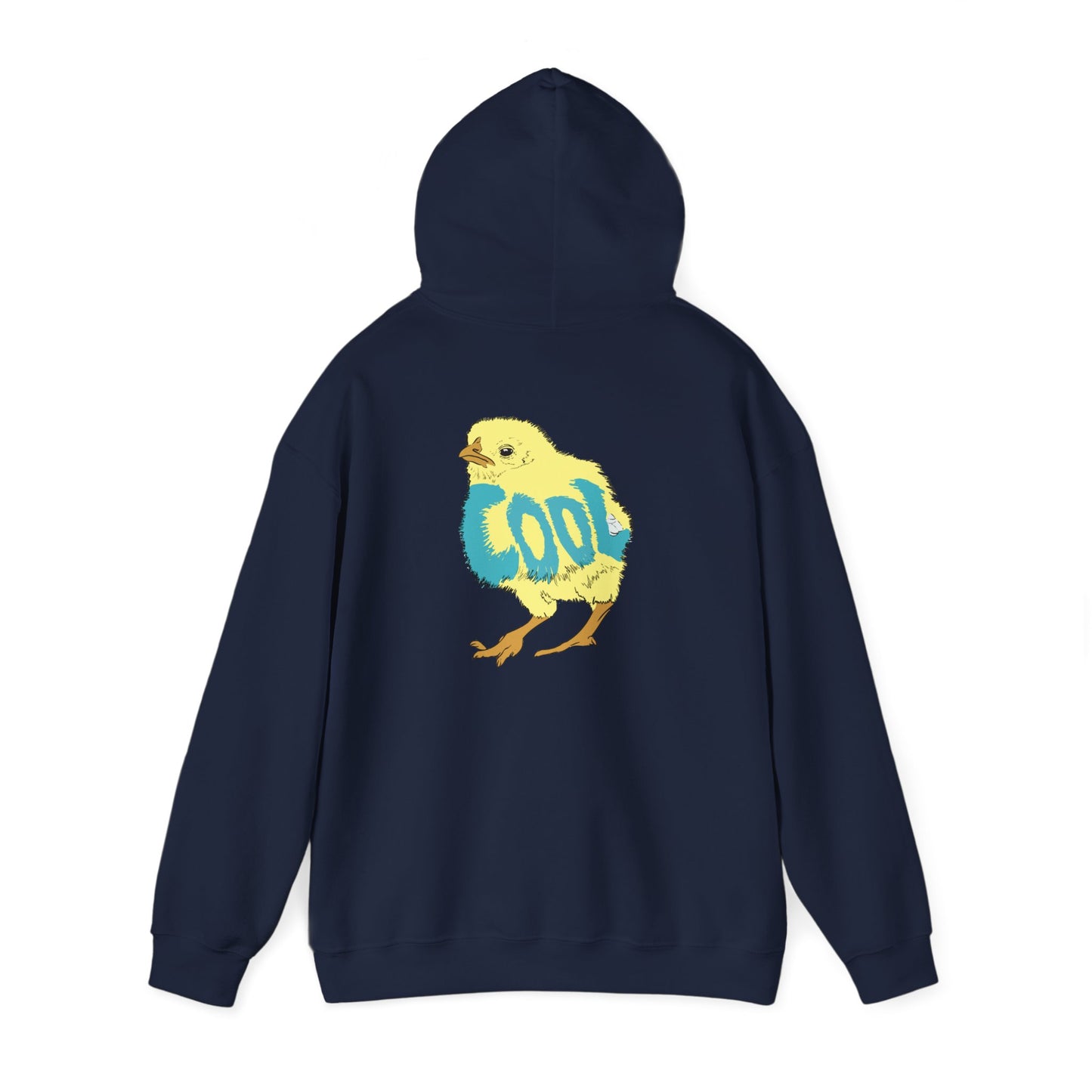 Cool Chick Back-side (Unisex Heavy Blend™ Hooded Sweatshirt)