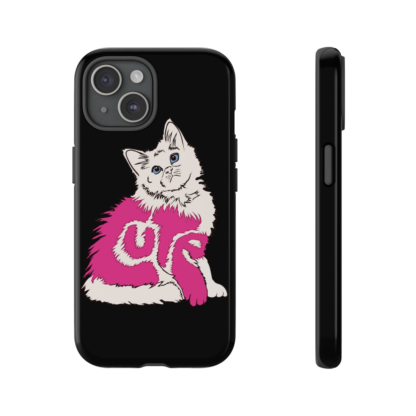 Cute Kitten - (Black Tough Cases)