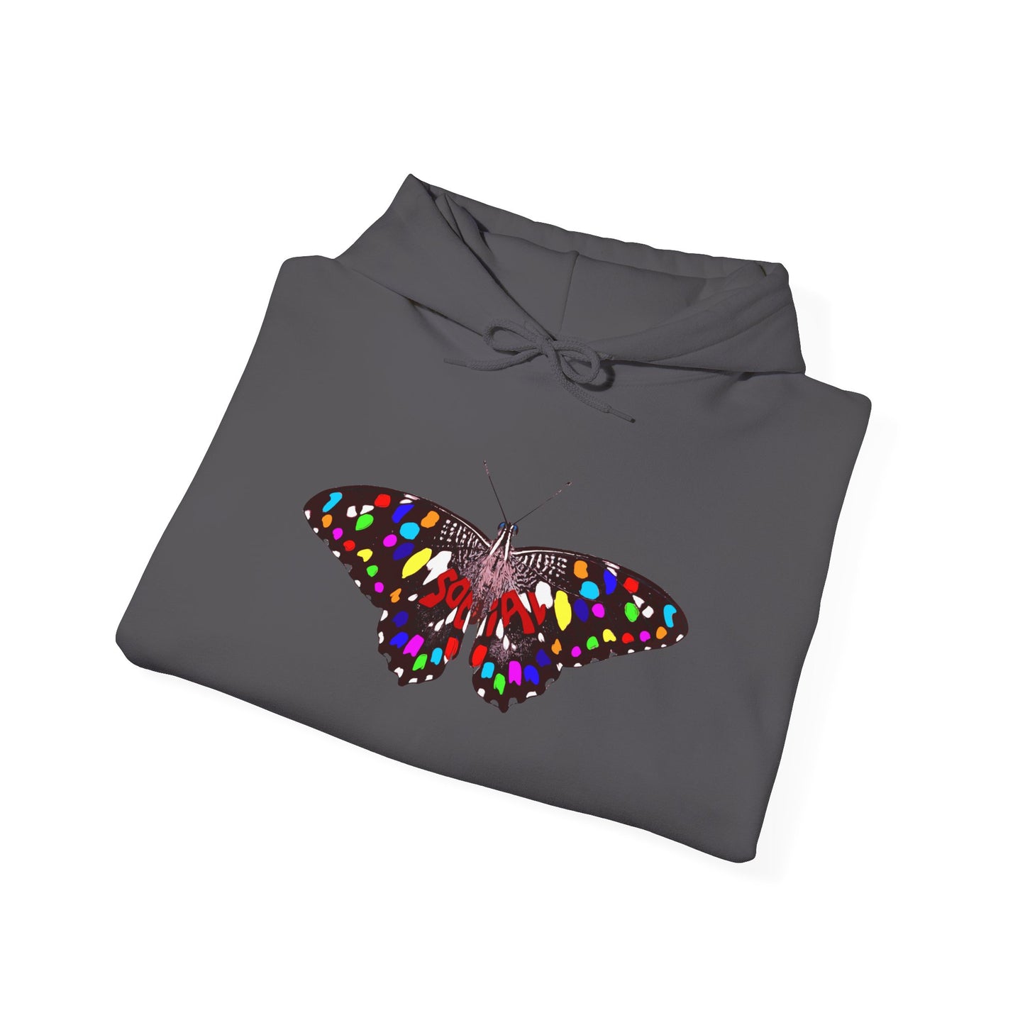 Social Butterfly Multi (Unisex Heavy Blend™ Hooded Sweatshirt)