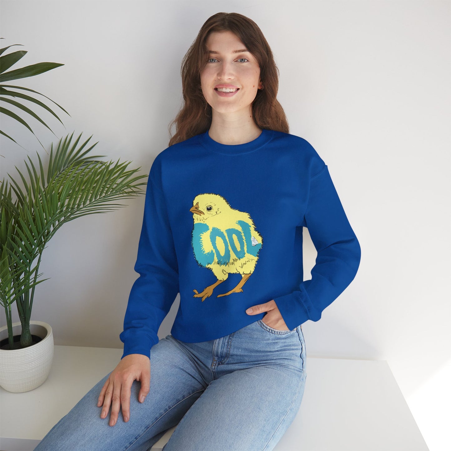 Cool Chick (Unisex Heavy Blend™ Crewneck Sweatshirt)