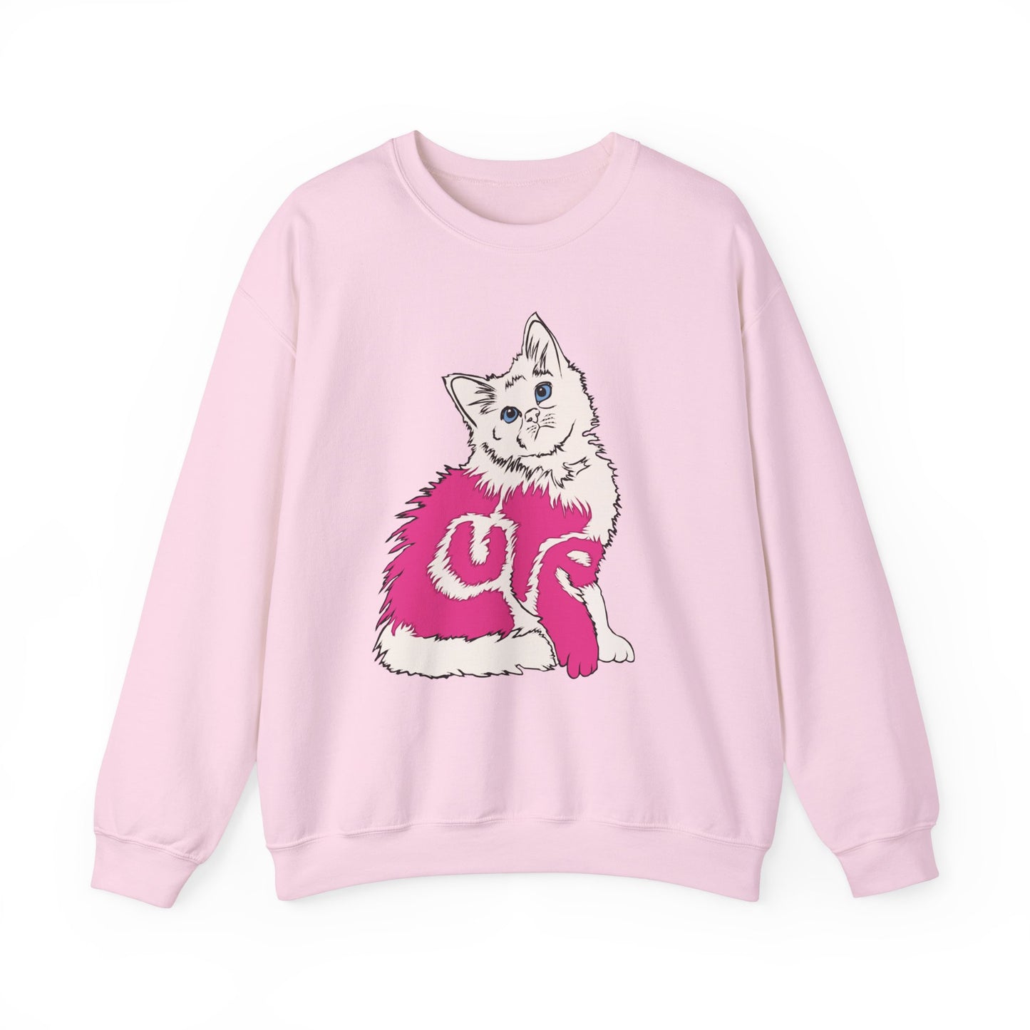 Cute Kitten (Unisex Heavy Blend™ Crewneck Sweatshirt)