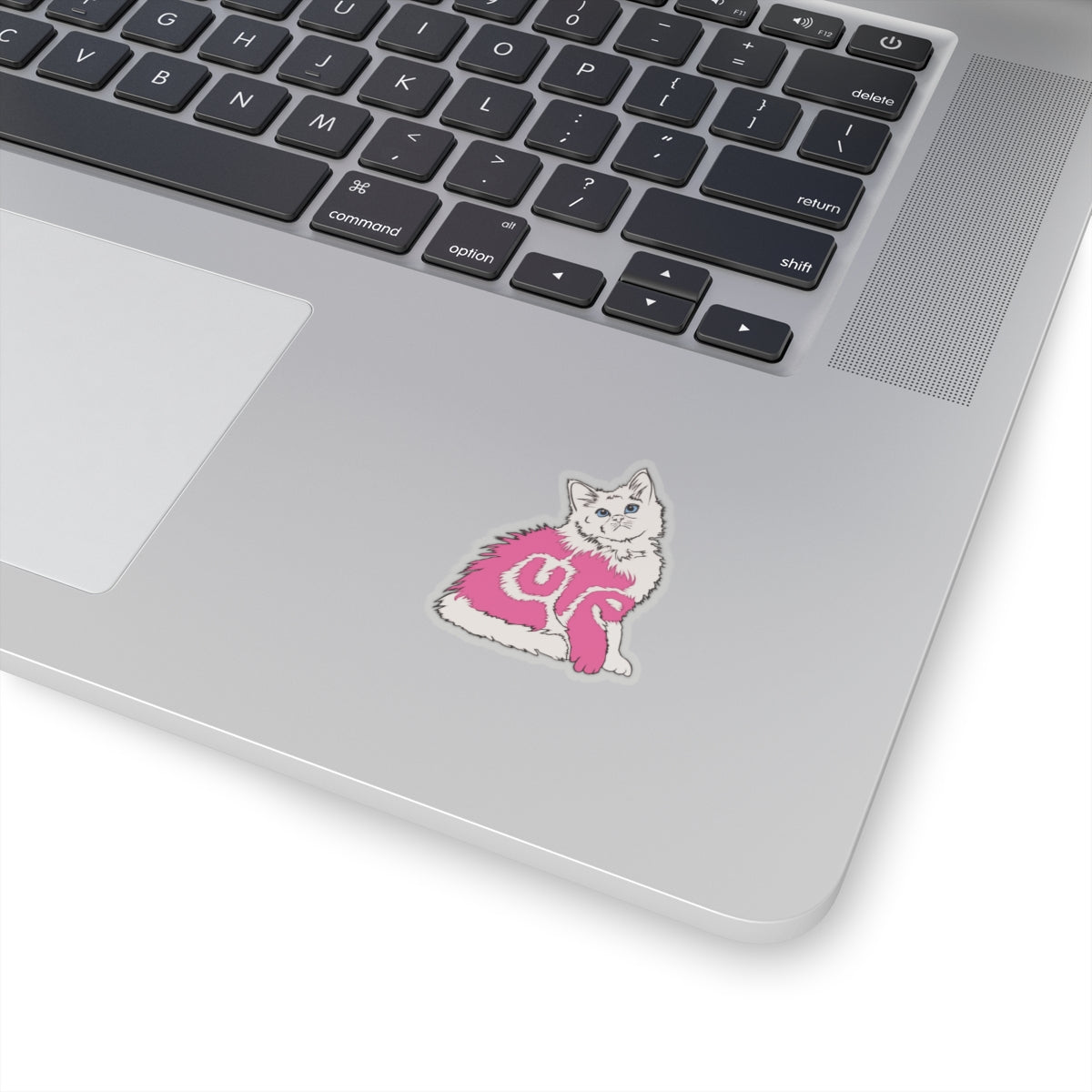 Cute Cat Pink Kiss-Cut Sticker for Pet Lovers