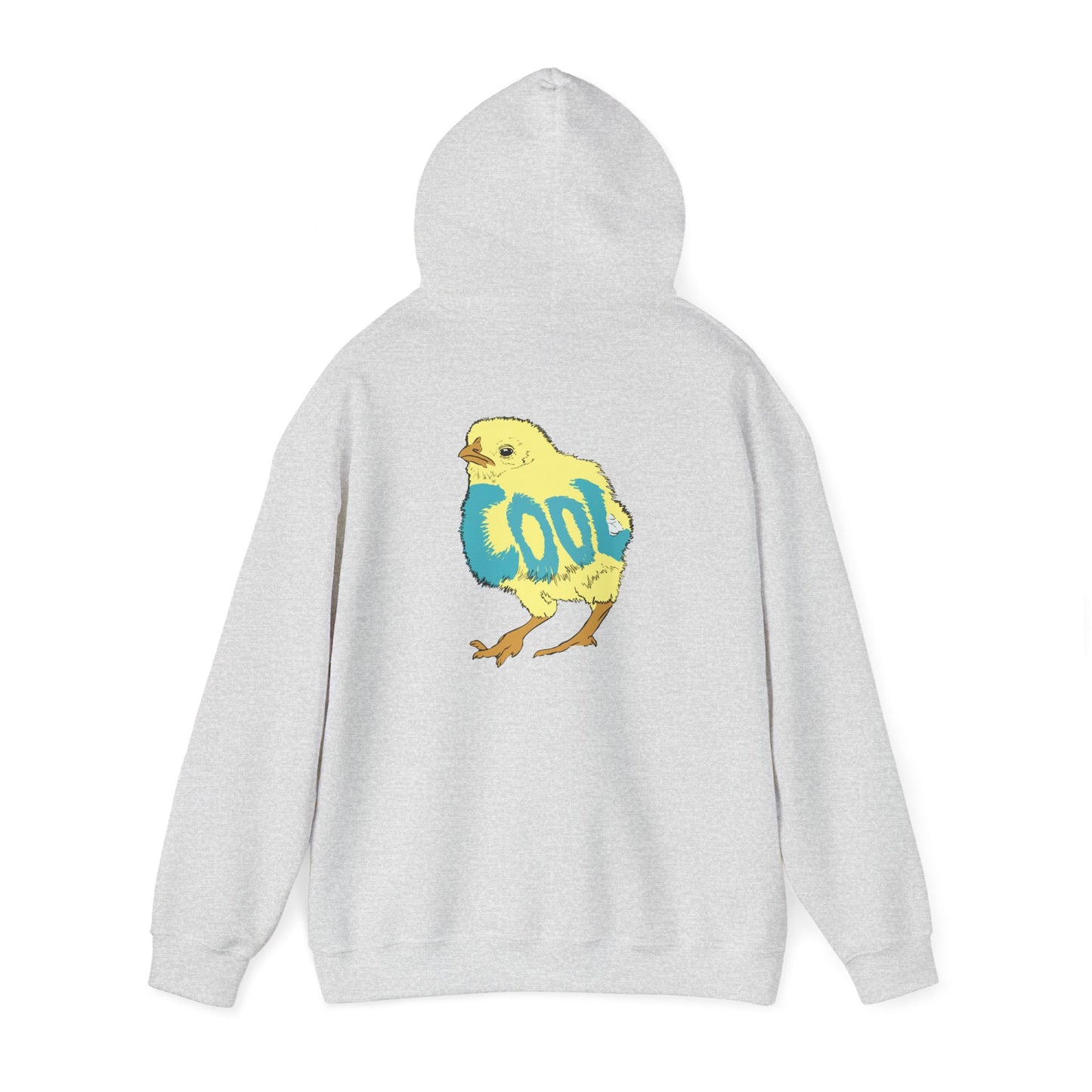 Cool Chick Back-side (Unisex Heavy Blend™ Hooded Sweatshirt)