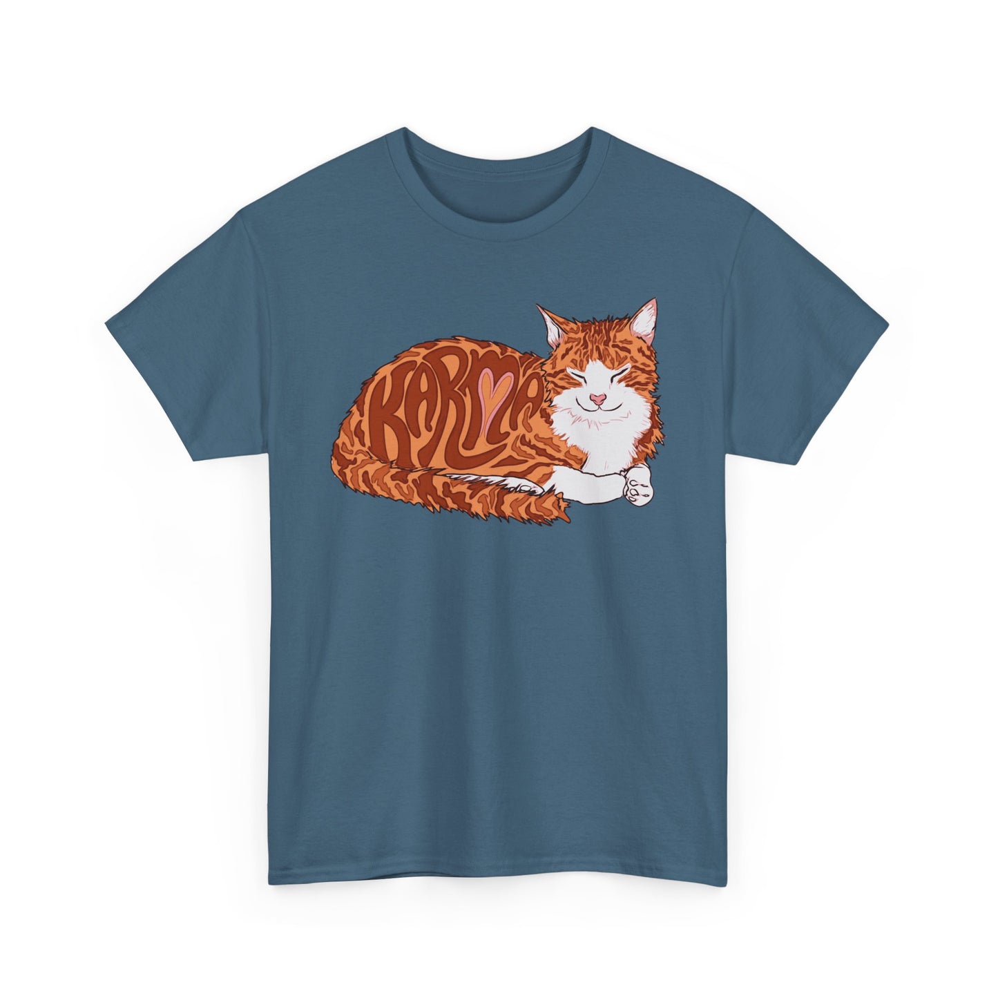 Karma Cat (Unisex Heavy Cotton Tee)