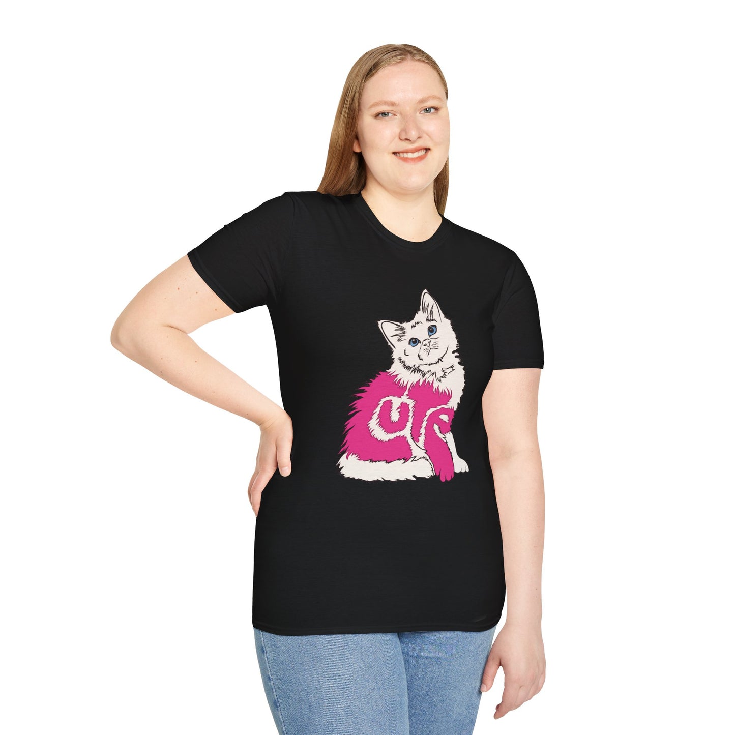 Cute Kitten (Unisex Softstyle T-Shirt)