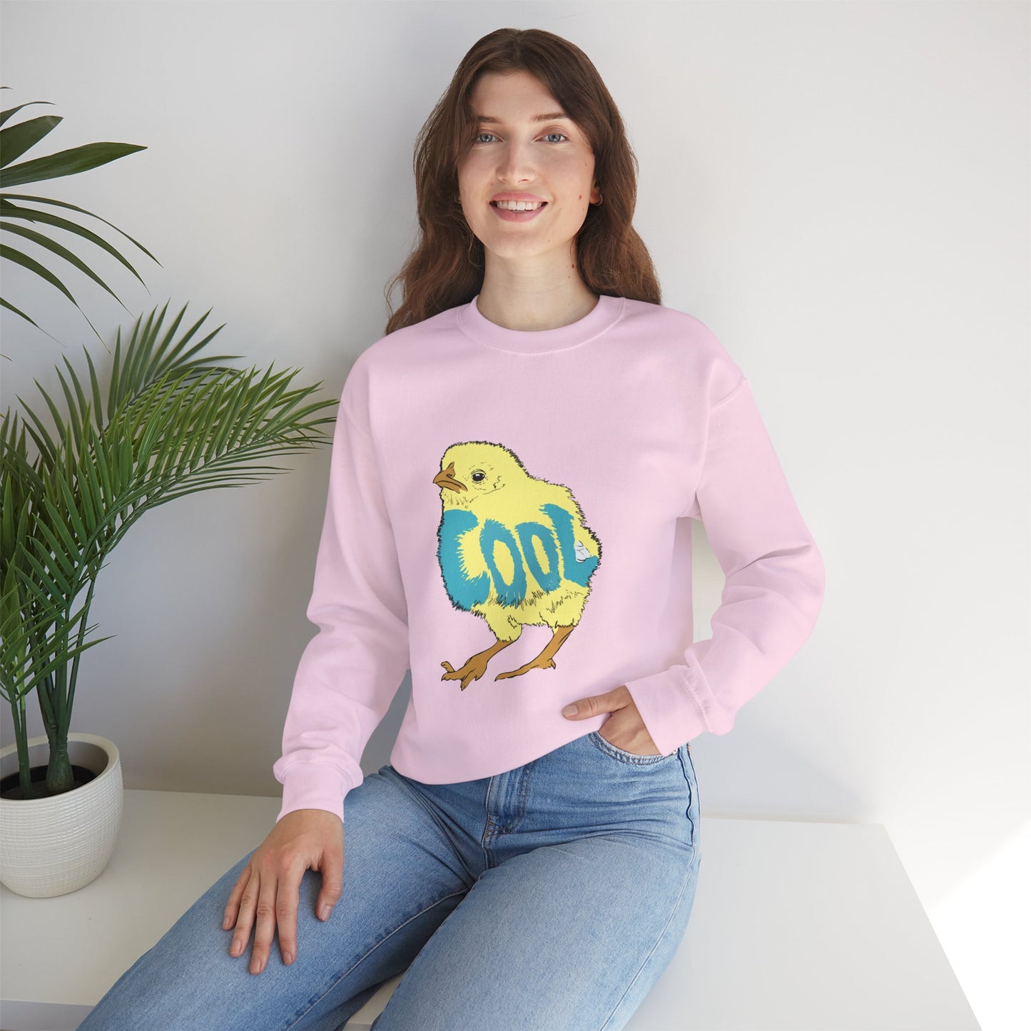 Cool Chick (Unisex Heavy Blend™ Crewneck Sweatshirt)