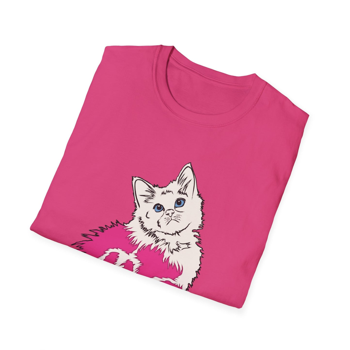 Cute Kitten (Unisex Softstyle T-Shirt)