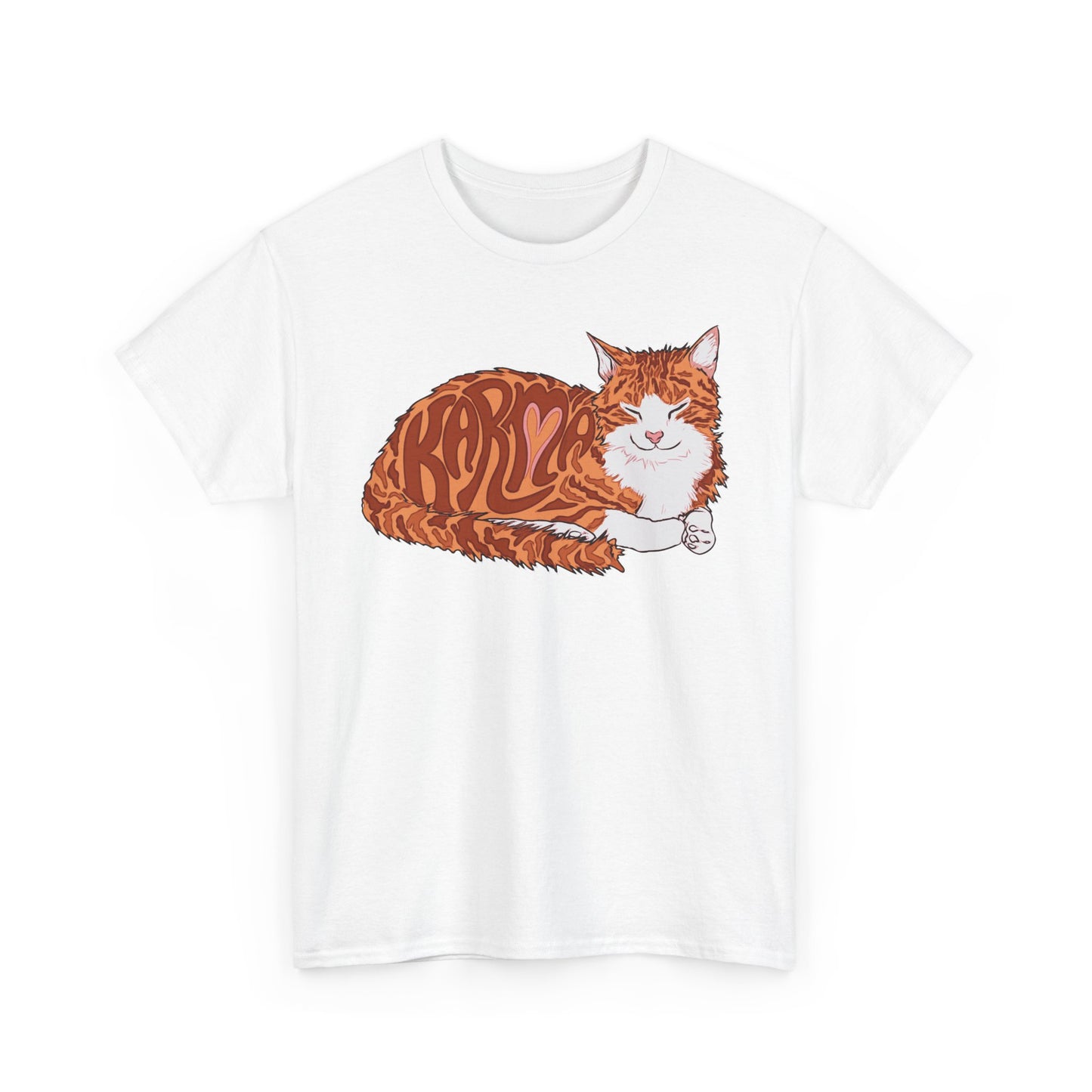 Karma Cat (Unisex Heavy Cotton Tee)