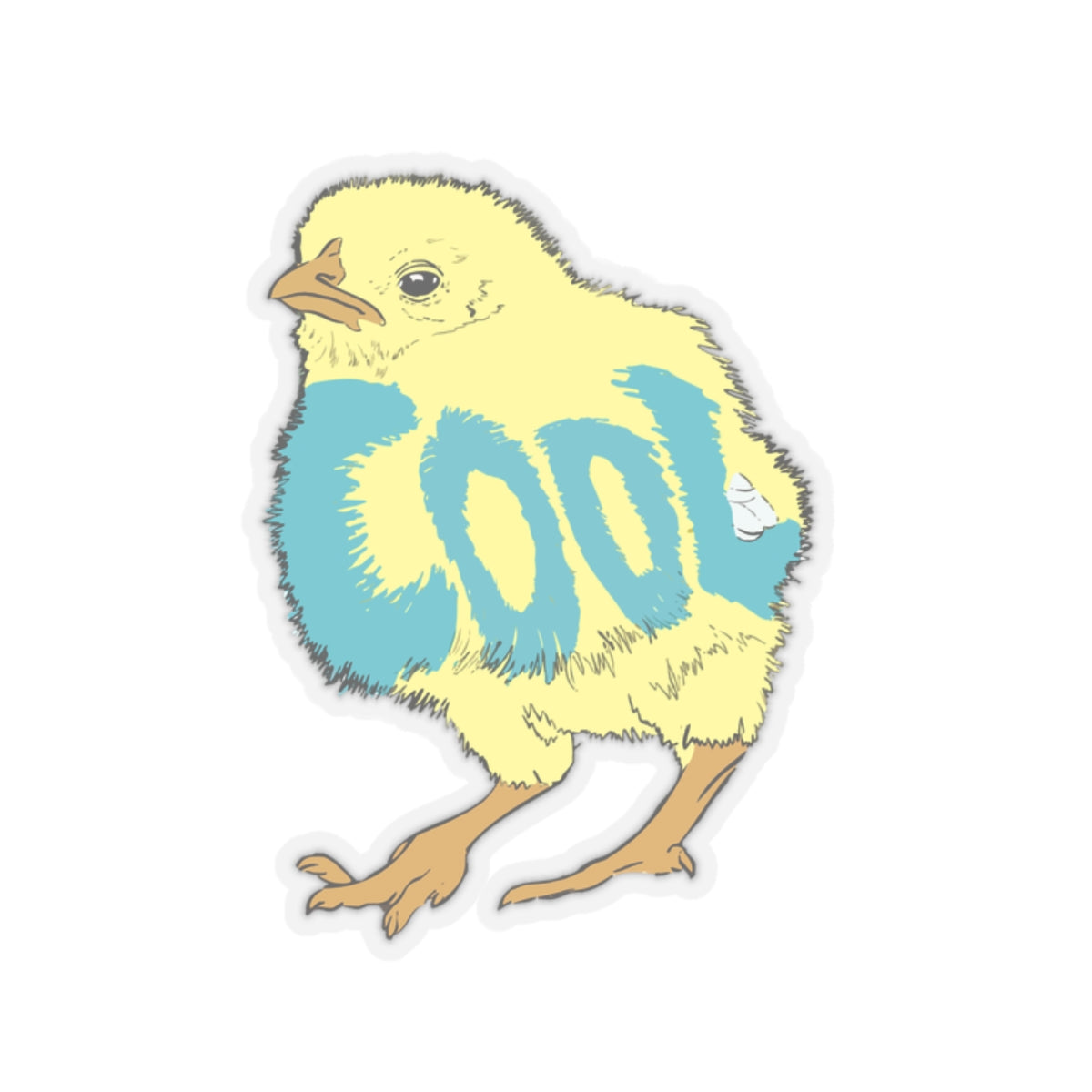 Cool Chick Kiss-Cut Sticker | Fun & Whimsical Decor for Laptops and Notebooks